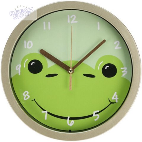 ZEGAR ŚCIENNY KIDS ANIMAL 20 CM ŻABA