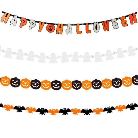 ZESTAW DEKORACYJNY HAPPY HALLOWEEN 14 ELEMENTÓW