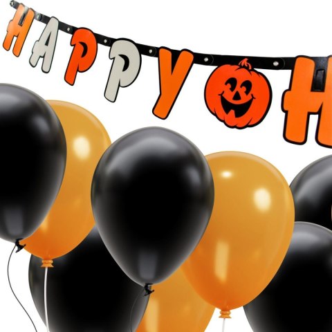 ZESTAW DEKORACYJNY HAPPY HALLOWEEN 14 ELEMENTÓW