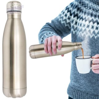 BUTELKA TERMICZNA TURYSTYCZNA STALOWA INOX 500ML