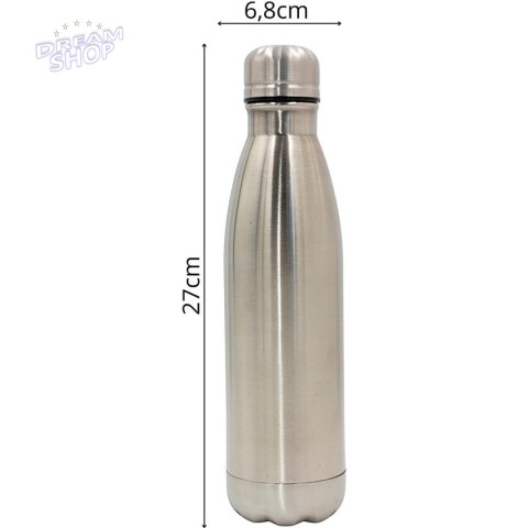 BUTELKA TERMICZNA TURYSTYCZNA STALOWA INOX 500ML
