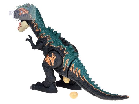 Duży dinozaur robot chodzi ryczy ZNOSI JAJKA efekty świetlne para ZA5716