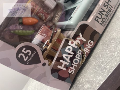 Edukacyjna sklepowa kasa fiskalna - mikrofon, waga, koszyk, akcesoria Przecena 3