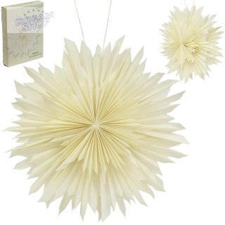 GWIAZDA DEKORACYJNA PAPIEROWA 3D 50CM BIAŁA