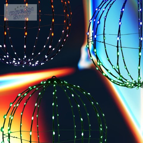 KULA DEKORACYJNA WISZĄCA 168LED RGB 40CM