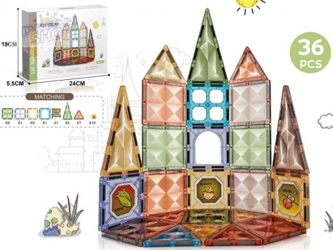 Klocki magnetyczne 36el Klocki magnetyczne 36el