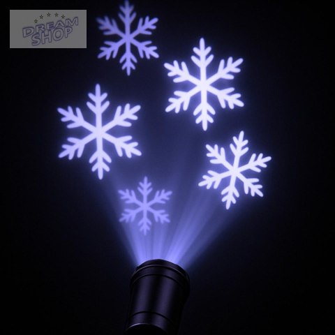 PROJEKTOR RZUTNIK LED PŁATKI ŚNIEGU