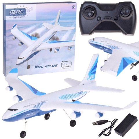 Samolot Duży Pasażerski Samolot z Pianki EPP z LED i Ładowaniem USB RC0722