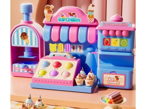 Słodki zestaw MASA PLASTYCZNA Lodziarnia Cukiernia - dużo akcesoriów ZA5895