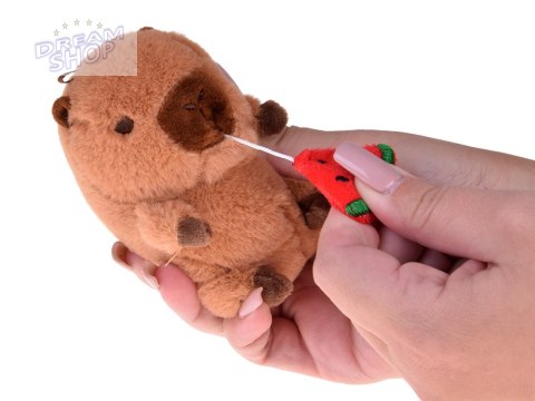 Urocza KAPIBARA zawieszka pałaszująca arbuza mini maskotka 10 cm ZA5733
