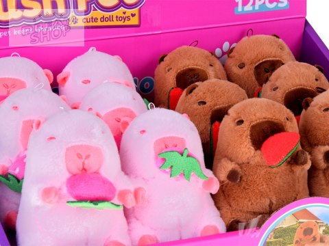 Urocza KAPIBARA zawieszka pałaszująca arbuza mini maskotka 10 cm ZA5733