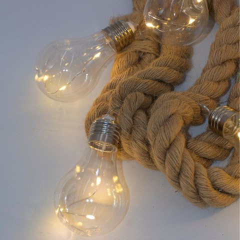 WĄŻ ŚWIETLNY 30LED 280 CM CIEPŁY BIAŁY JUTA