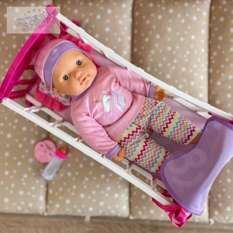 WOOPIE ROYAL Zestaw XL Opiekunka Lalka Jednorożec z Kołyską i Zestawem do Karmienia