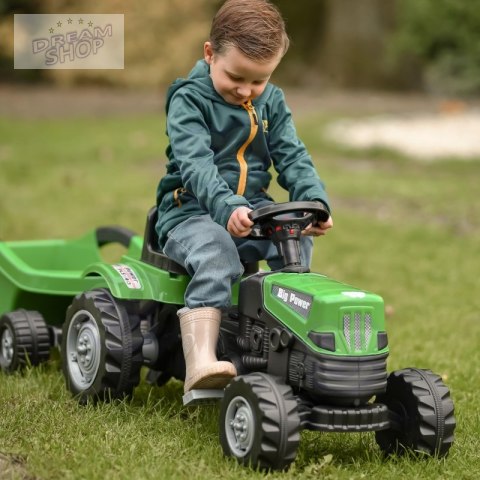 WOOPIE Traktor na Pedały Big PowerTrac z Przyczepą XXL