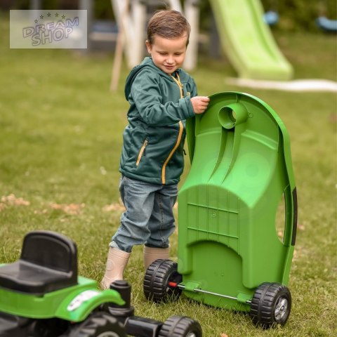 WOOPIE Traktor na Pedały Big PowerTrac z Przyczepą XXL