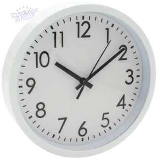 ZEGAR ŚCIENNY PP 20CM BIAŁY