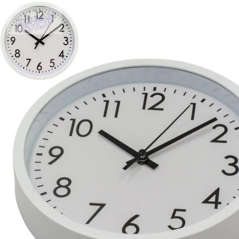 ZEGAR ŚCIENNY PP 20CM BIAŁY
