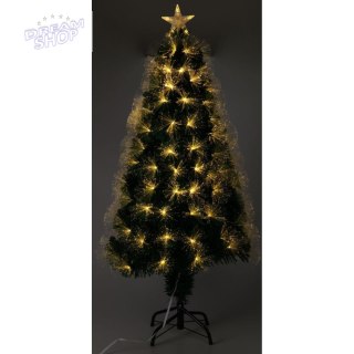 CHOINKA DEKORACYJNA ŚWIATŁOWODOWA CIEPŁY BIAŁY 120CM