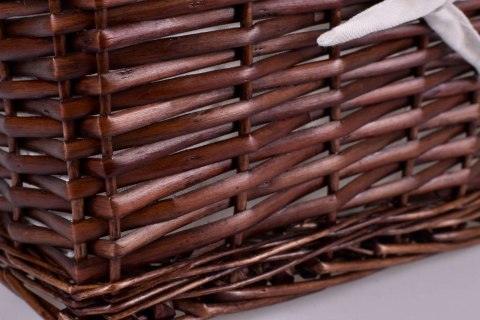 Koszyk wiklinowy 30x20x15 cm brązowy