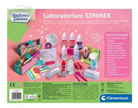Naukowa Zabawa Zestaw Laboratorium Szminek Błyszczyków Język Polski Clementoni 50920