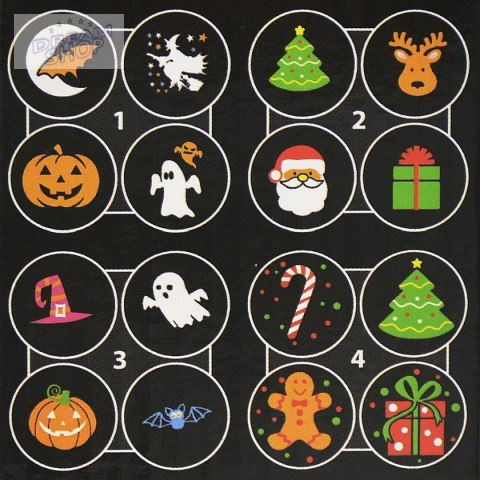 PROJEKTOR RZUTNIK LED WYMIENNE KLISZE ŚWIĘTA HALLOWEEN
