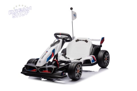 Pojazd Gokart BMW z Funkcją Driftu Biały Pojazd Gokart BMW z Funkcją Driftu Biały