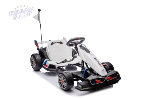 Pojazd Gokart BMW z Funkcją Driftu Biały Pojazd Gokart BMW z Funkcją Driftu Biały