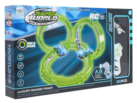 Tor Wyścigowy Świecący w Ciemności 25el.