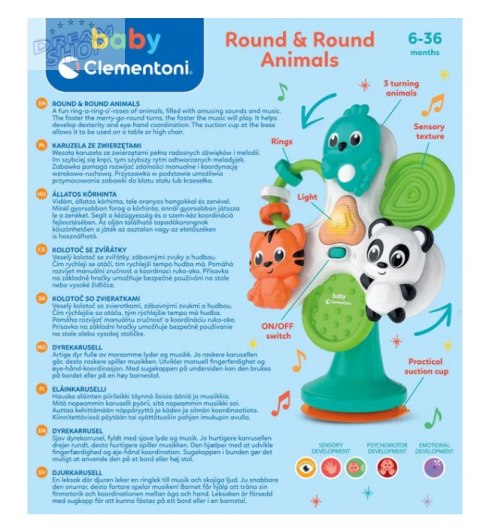 Wesoła Karuzela ze Zwierzątkami Język Polski Clementoni 17952 Wesoła Karuzela ze Zwierzątkami Język Polski Clementoni 17952