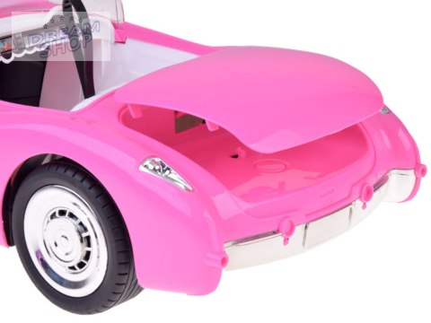 Autko Retro Cadillac na pilota + Elegancka Lalka w Futrze RC0745