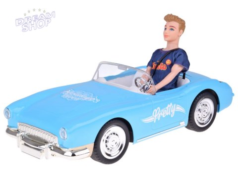 Autko na pilota Retro Cadillac Lalka Stylowy kierowca Ken RC0746