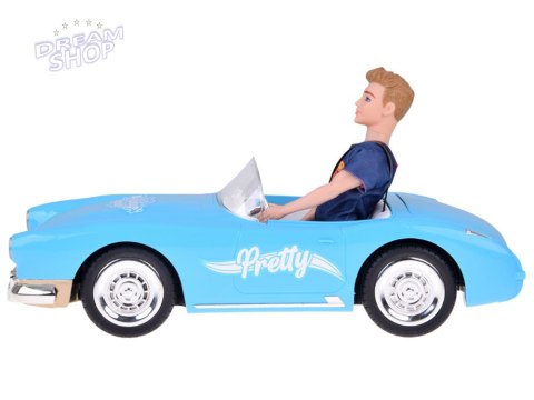 Autko na pilota Retro Cadillac Lalka Stylowy kierowca Ken RC0746