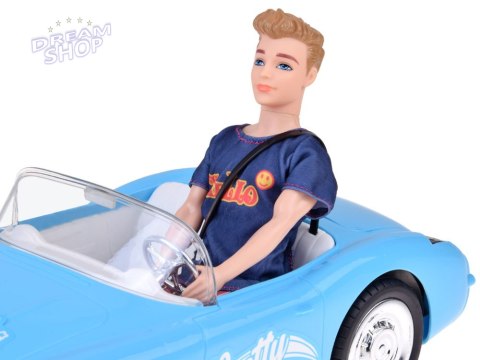 Autko na pilota Retro Cadillac Lalka Stylowy kierowca Ken RC0746