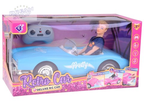 Autko na pilota Retro Cadillac Lalka Stylowy kierowca Ken RC0746