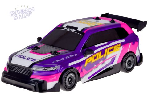 Auto do driftu zdalnie sterowane PODŚWIETLENIE wymienne opony 4WD RC0744