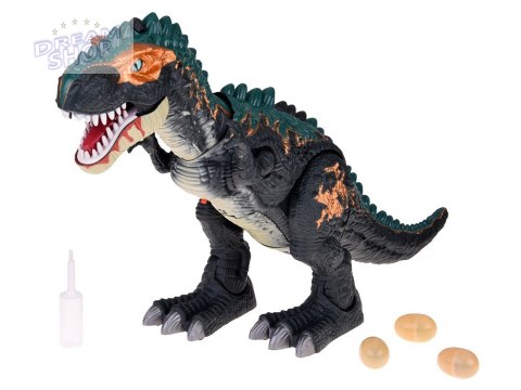 Duży dinozaur robot chodzi ryczy ZNOSI JAJKA efekty świetlne para ZA5716