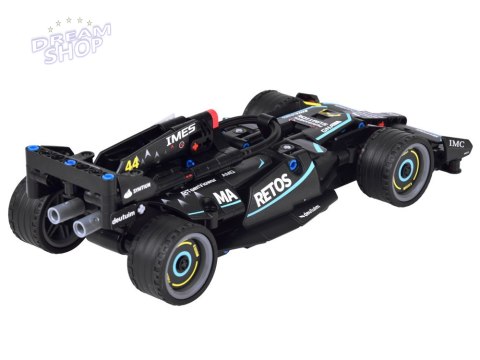 Klocki techniczne BOLID Formuła 1 268-ele napęd pull back naklejki ZA5728