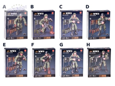 Klocki żołnierz WWII figurka żołnierzyk model do złożenia 28 ele ZA5723