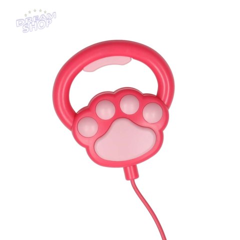 Kotek interaktywny na smyczy miauczy chodzi rusza ogonem szary