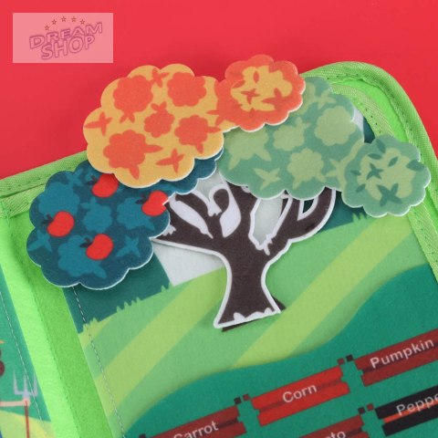 Książeczka sensoryczna edukacyjna manipulacyjna farma