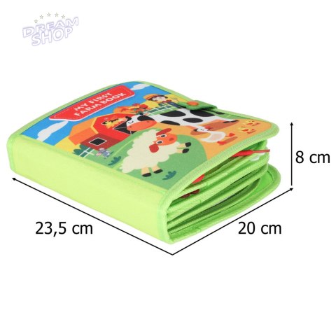 Książeczka sensoryczna edukacyjna manipulacyjna farma