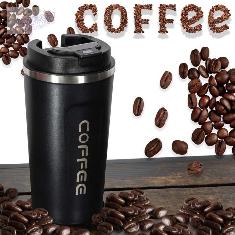 Kubek termiczny z ustnikiem termos LED 500ml czarn Kubek termiczny z ustnikiem termos LED 500ml czarn