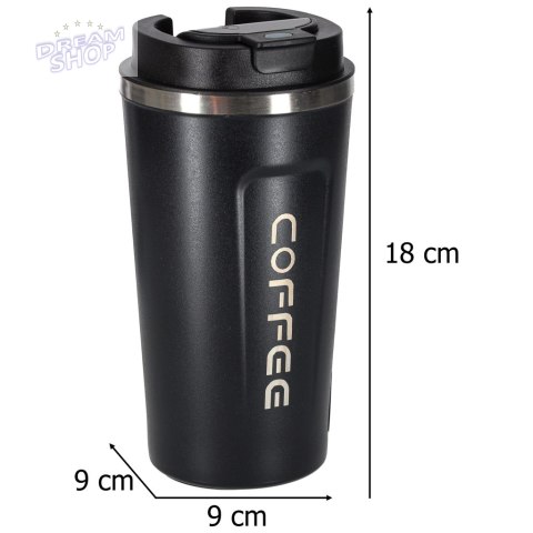 Kubek termiczny z ustnikiem termos LED 500ml czarn Kubek termiczny z ustnikiem termos LED 500ml czarn