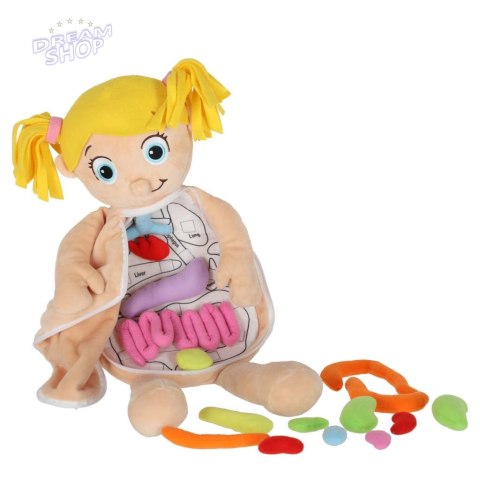 Lalka maskotka nauka anatomii dziewczynka