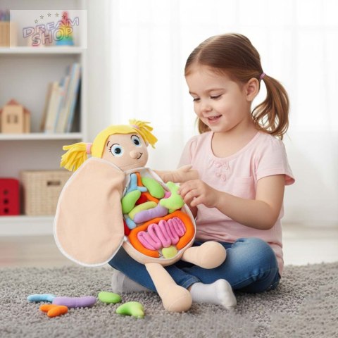 Lalka maskotka nauka anatomii dziewczynka