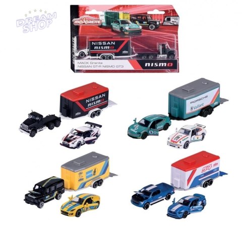 Majorette Pojazdy z przyczepą mix