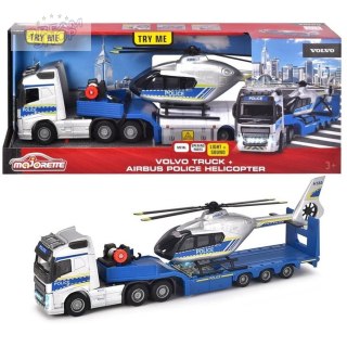 Majorette ciężarówka Volvo + helikopter