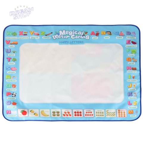 Mata wodna do malowania rysowania wodą mazaki pieczątki szablony wałek 100x80cm alfabet