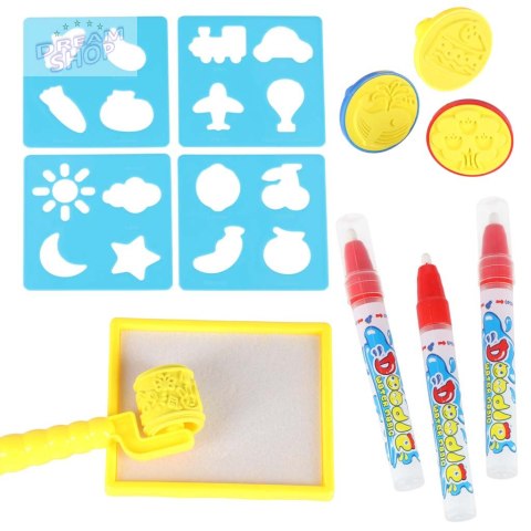 Mata wodna do malowania rysowania wodą mazaki pieczątki szablony wałek 100x80cm alfabet