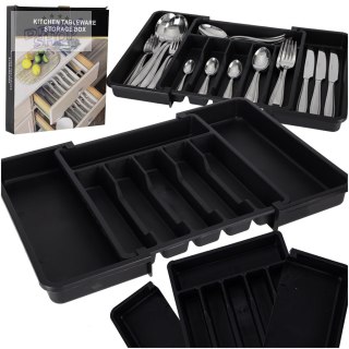 Organizer do szuflady wkład kuchenny na sztućce rozsuwany regulowany